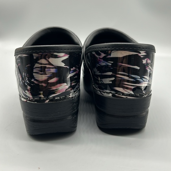 Dansko professional patent dress clogs metallic waves women's - Picture 4 of 10